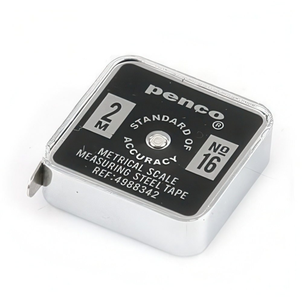 Tape measure, Metal, 2 m, PENCO POCKET, 4 x 4,5 cm in the group Storage / Office supplies at SmartaSaker.se (42284)