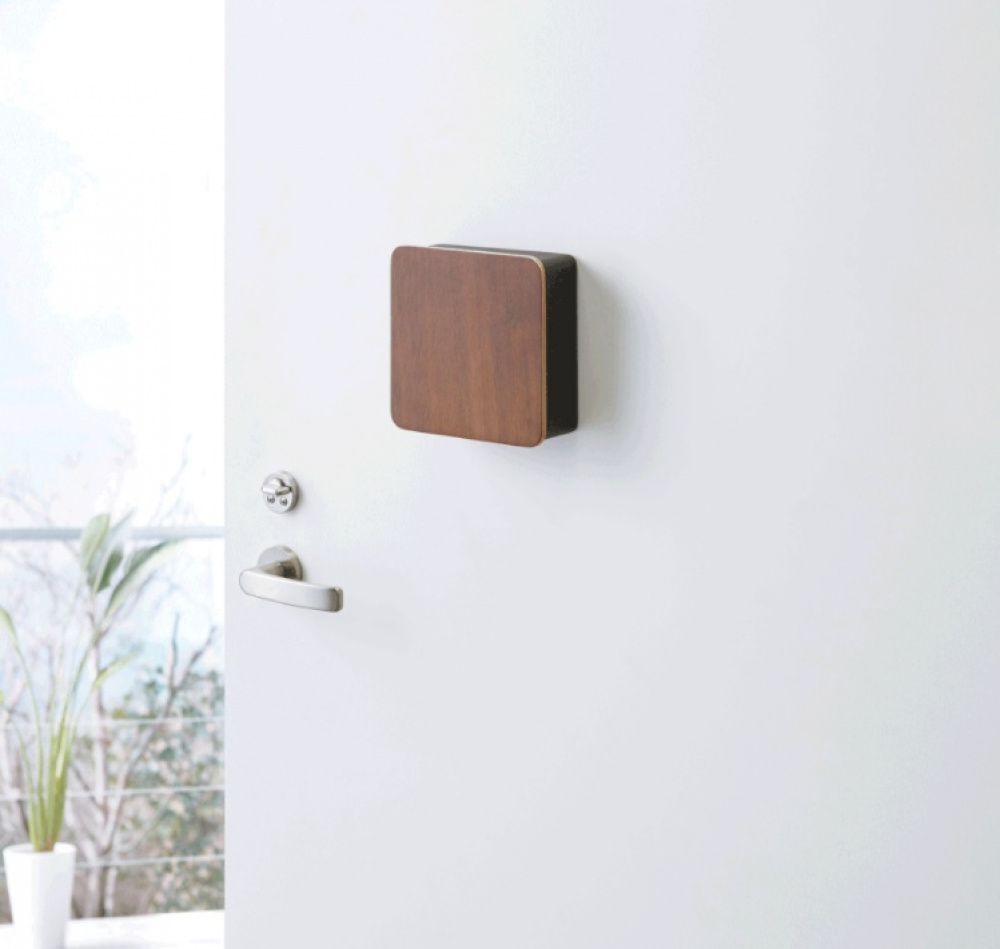 Key Cabinet, Magnetic, RIN SQUARE, Yamazaki, 16 x 16 cm, Black / Brown in the group Storage / Hallway storage / Key cabinets at SmartaSaker.se (42313)
