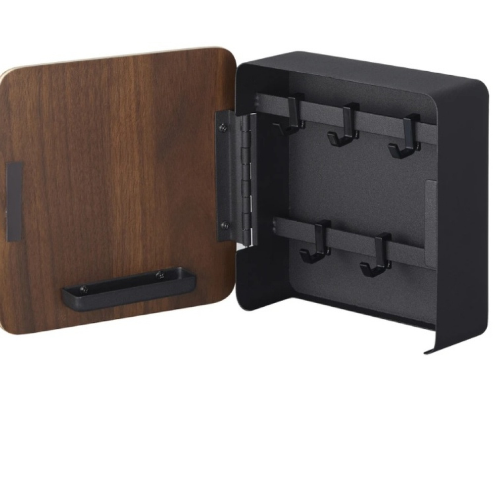 Key Cabinet, Magnetic, RIN SQUARE, Yamazaki, 16 x 16 cm, Black / Brown in the group Storage at SmartaSaker.se (42313)
