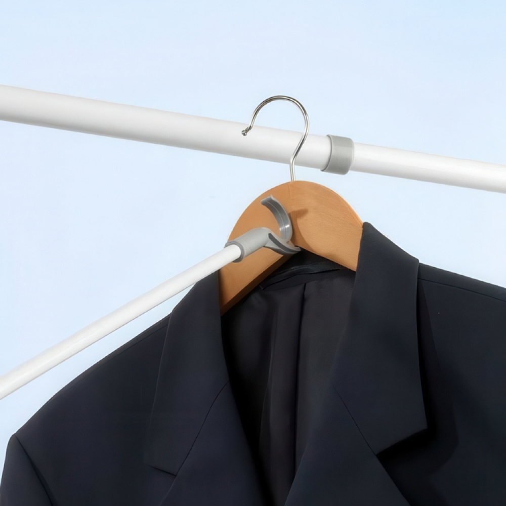 Bar with hook for wardrobe in metal, REACH BAR, 76 cm in the group Storage / Wardrobe storage / Hangers and hooks at SmartaSaker.se (42314)