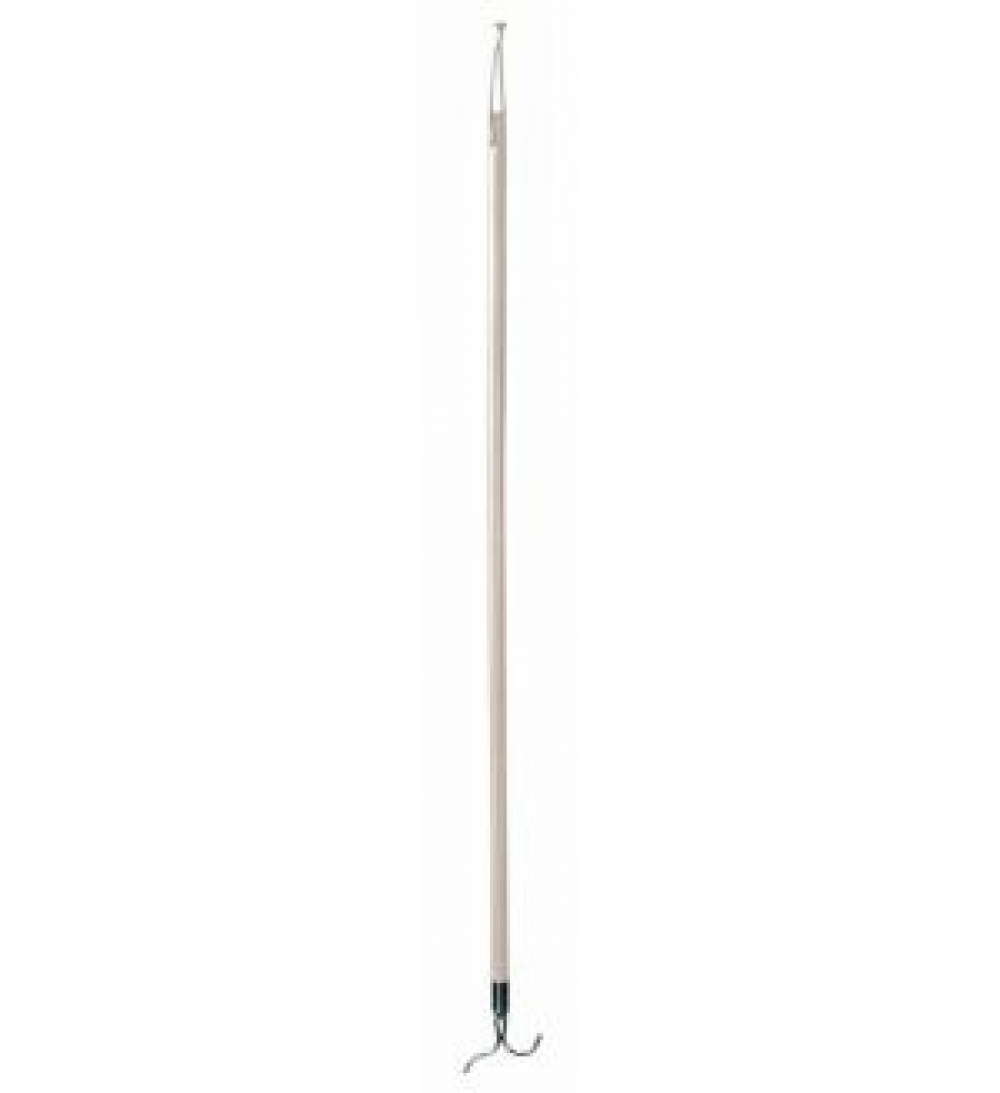Bar with hook for wardrobe, REACH BAR, 100 cm, wood, White Wash in the group Storage / Wardrobe storage / Hangers and hooks at SmartaSaker.se (42315)