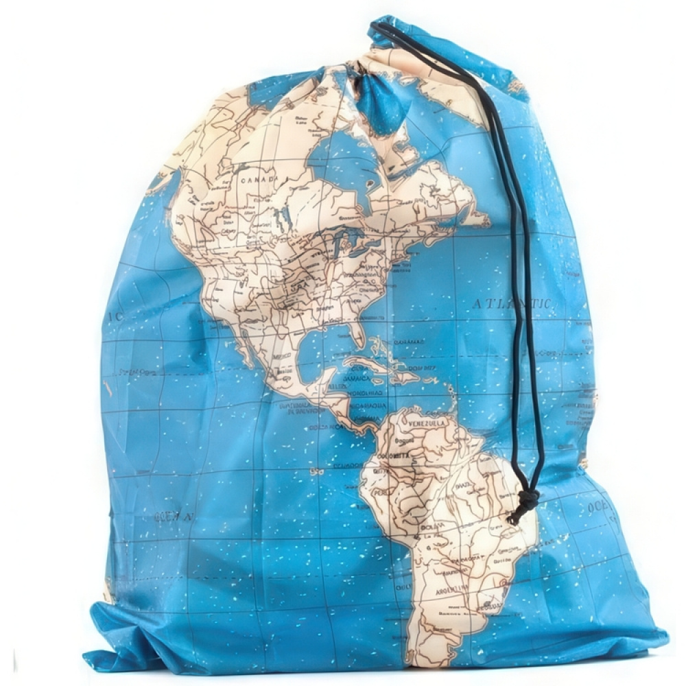 Travel Storage, Travel bag set, 4-pack, AROUND THE WORLD, Kikkerland, Blue in the group Storage / Travel storage / Packing cubes at SmartaSaker.se (42325)