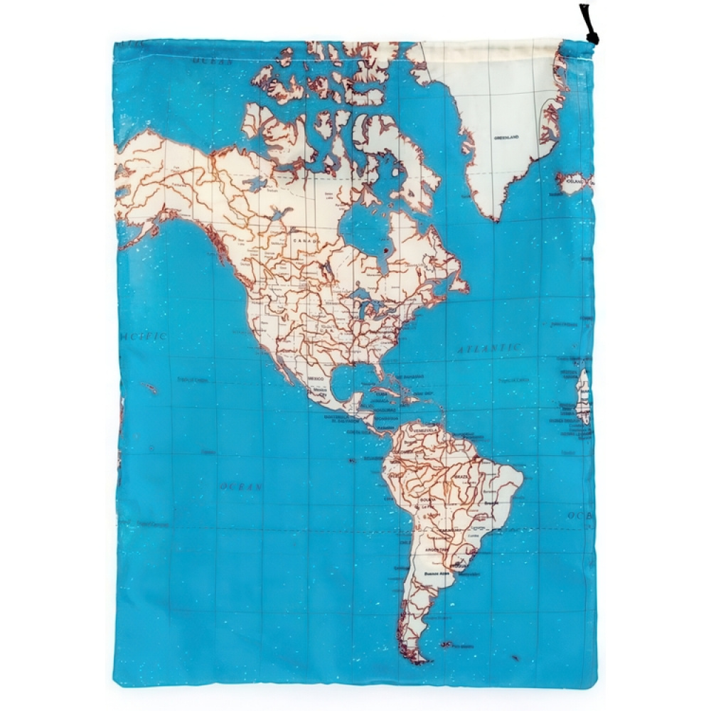 Travel Storage, Travel bag set, 4-pack, AROUND THE WORLD, Kikkerland, Blue in the group Storage / Travel storage / Packing cubes at SmartaSaker.se (42325)