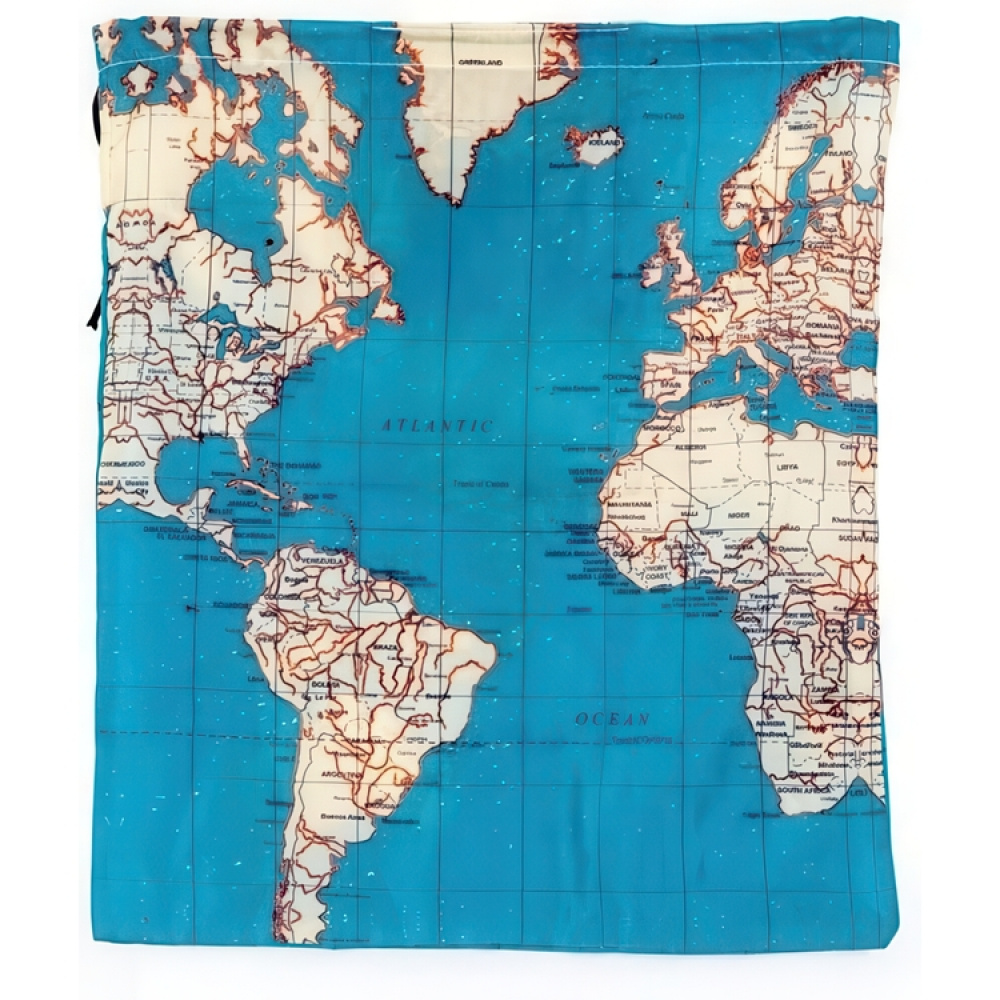 Travel Storage, Travel bag set, 4-pack, AROUND THE WORLD, Kikkerland, Blue in the group Storage / Travel storage / Packing cubes at SmartaSaker.se (42325)