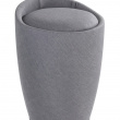 Stool with storage, CANDY, Ø 36 x H 50,5 cm, Grey Stool with storage, CANDY, Ø 36 x H 50,5 cm, Grey