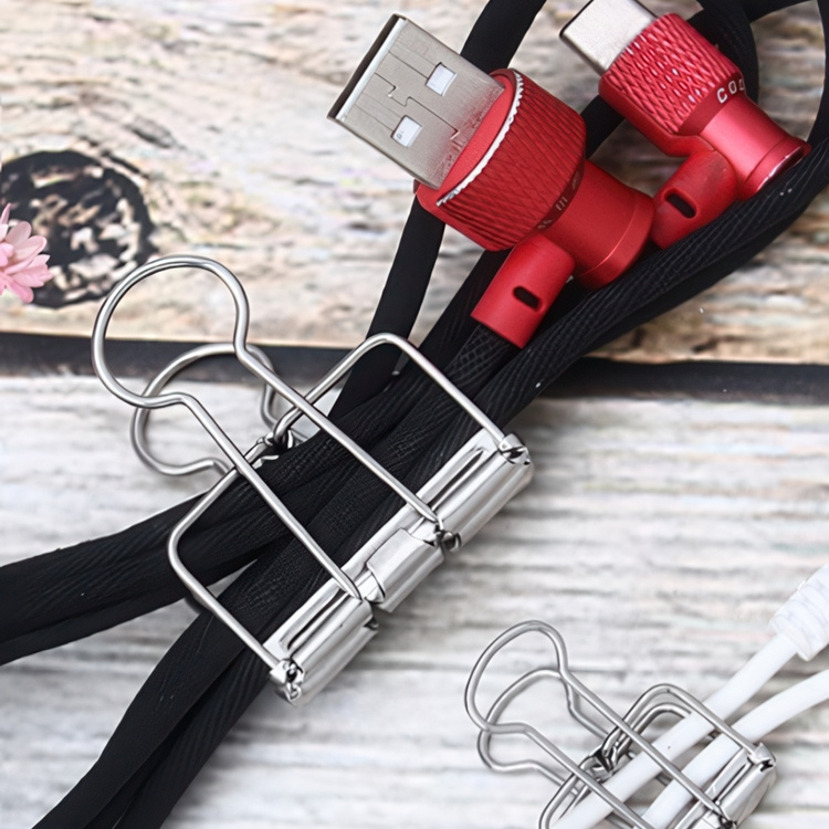 Foldback Clips, Set of 10, WIRE CLIPS, 32 mm, Deskstore, Silver in the group Storage / Office supplies at SmartaSaker.se (42345)