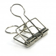 Foldback Clips, Set of 10, WIRE CLIPS, 32 mm, Deskstore, Silver