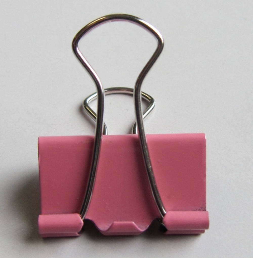 Paper clips, Set of 12, FOLDBACK CLIPS XL, 51 mm Pink in the group Storage / Office supplies at SmartaSaker.se (42351)