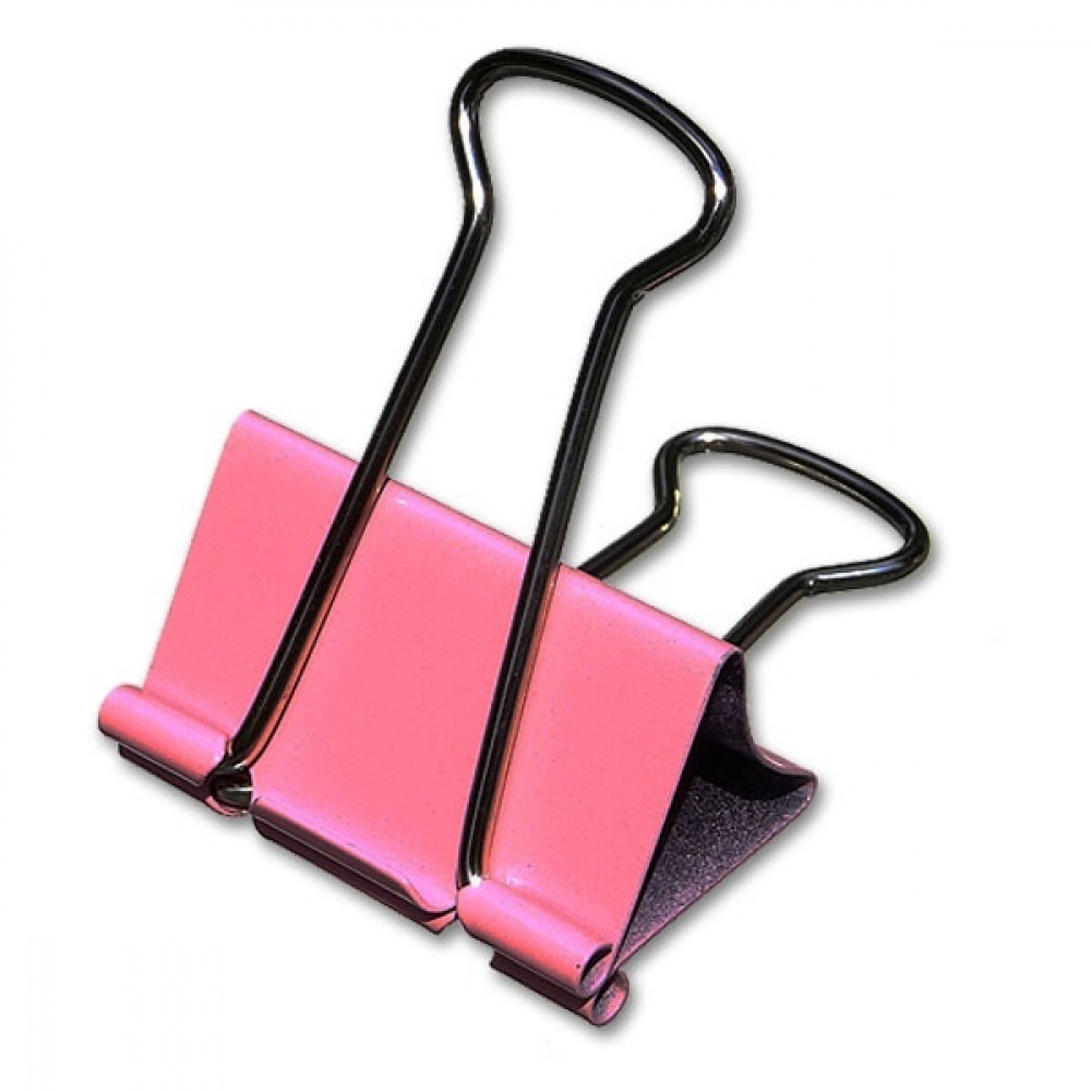 Paper clips, Set of 12, FOLDBACK CLIPS XL, 51 mm Pink in the group Storage / Office supplies at SmartaSaker.se (42351)