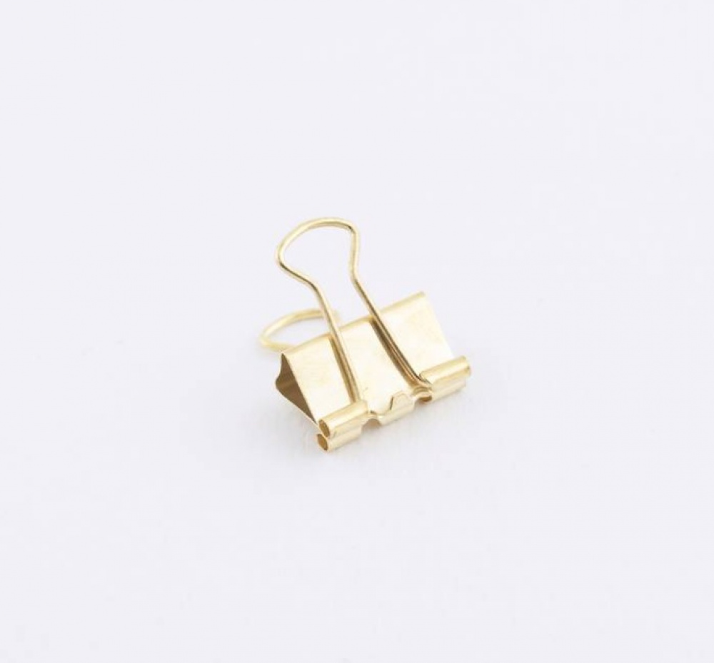Fold Back Clips, 15 pcs, FOLDBACK XS, 19, mm, Gold in the group Storage / Office supplies at SmartaSaker.se (42353)
