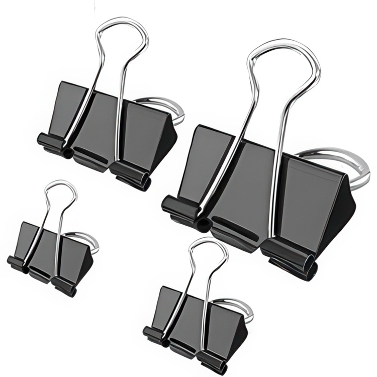 Clips, Set of 27, FOLD BACK ASSORTED, black in the group Storage / Office supplies at SmartaSaker.se (42355)