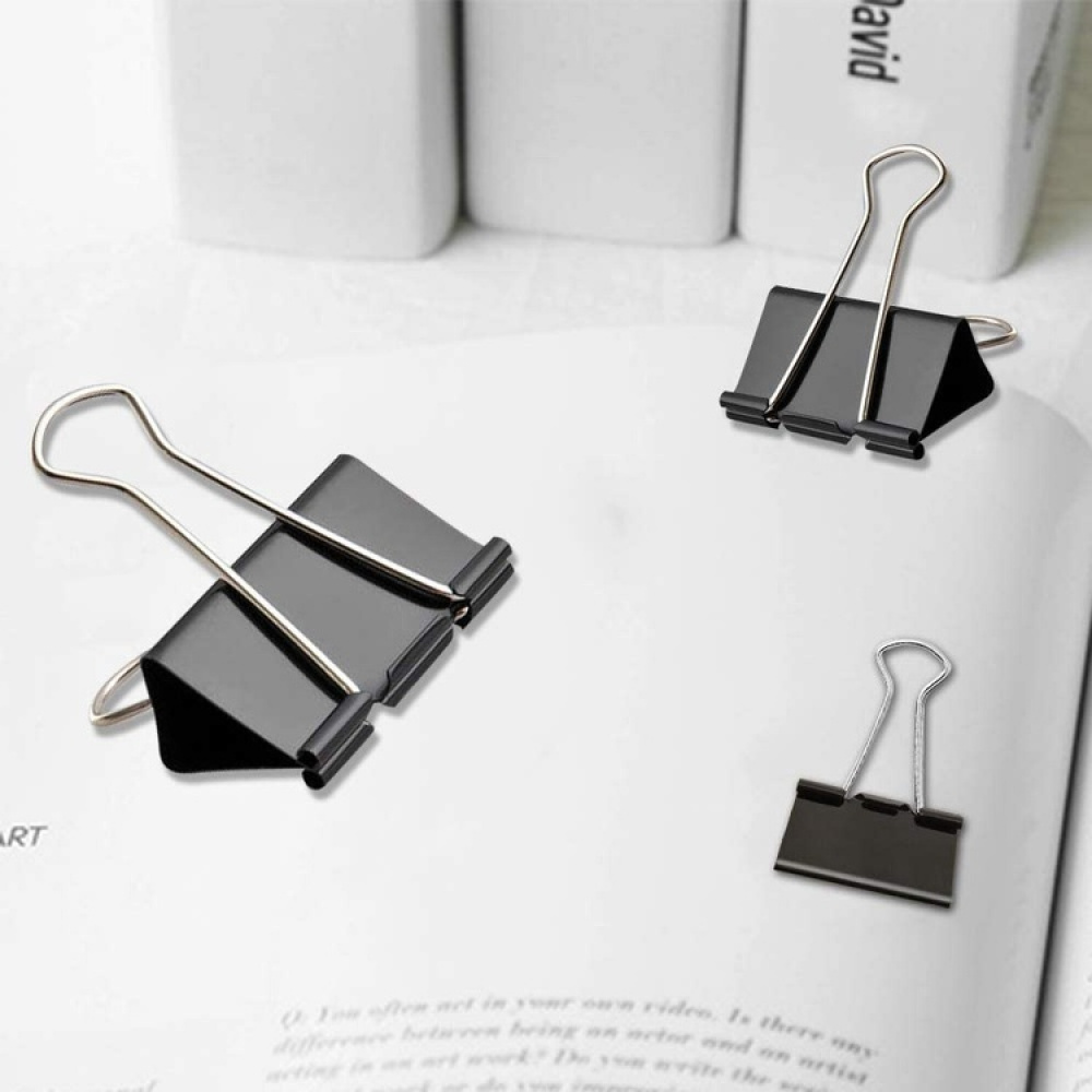 Clips, Set of 27, FOLD BACK ASSORTED, black in the group Storage / Office supplies at SmartaSaker.se (42355)