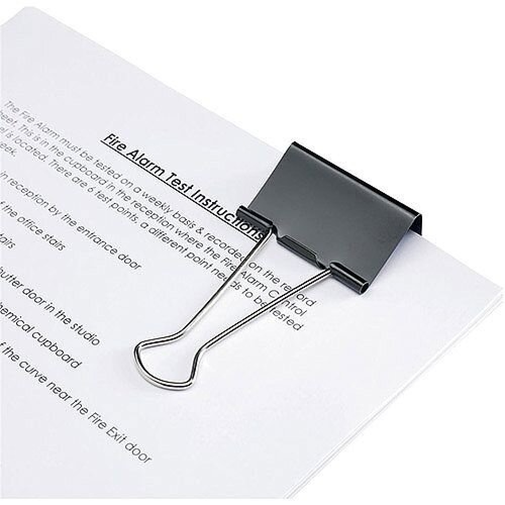 Clips, Set of 27, FOLD BACK ASSORTED, black in the group Storage / Office supplies at SmartaSaker.se (42355)