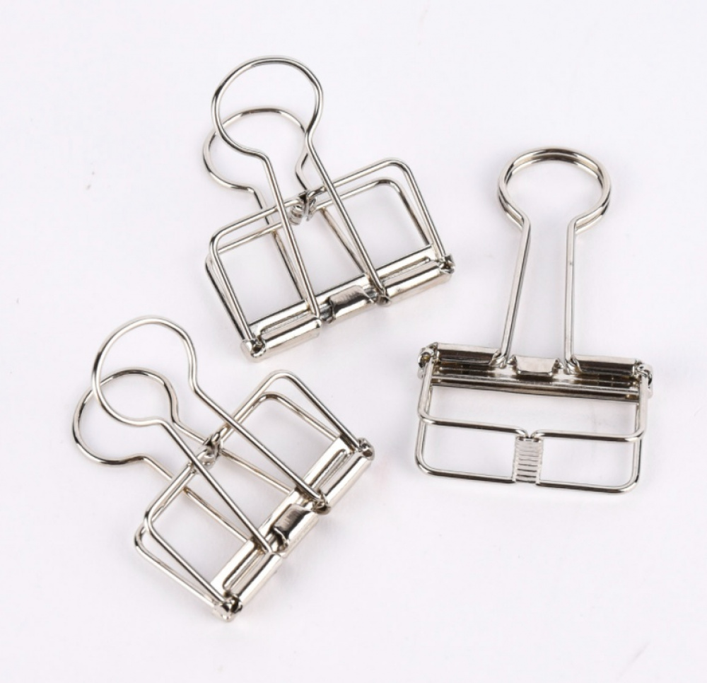 Foldback. set of 6, WIRE CLIPS SMALL 19mm, silver in the group Storage / Office supplies at SmartaSaker.se (42361)