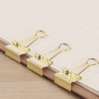 Clips, Set of 8, FOLD BACK SMALL, 25 mm, Gold