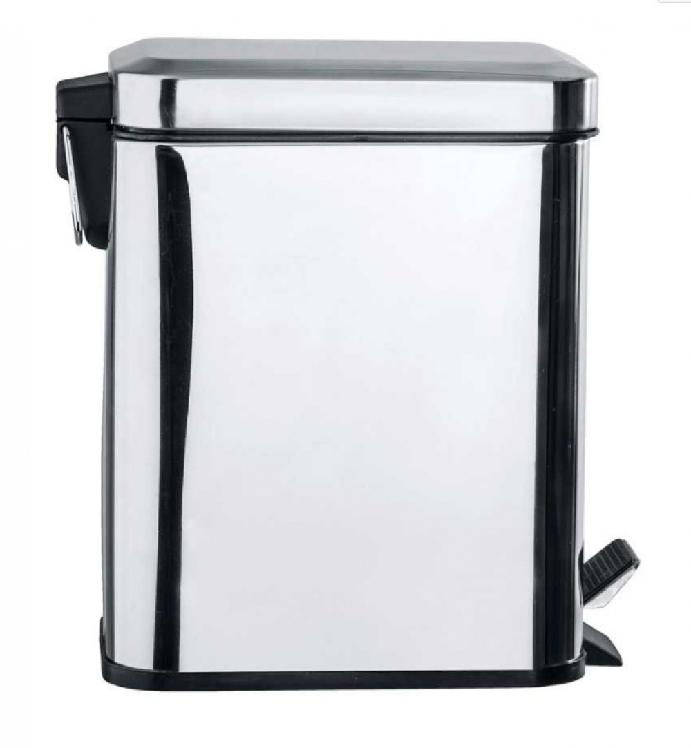 Pedal trash bucket, TRETEIMER, 5 L, Matt stainless steel in the group Storage / Cleaning and waste sorting / Waste sorting at SmartaSaker.se (42365)