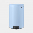Trash Can / Pedal Bin, 3 L, BRABANTIA NEWICON, Ø 17 x H 26,4 cm, Dreamy Blue