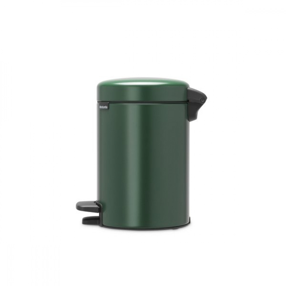 Trash Can / Pedal Bin, 3 L, BRABANTIA NEWICON, Ø 17 x H 26,4 cm, Pine Green in the group Storage / Cleaning and waste sorting / Waste sorting at SmartaSaker.se (42368-pine-green)