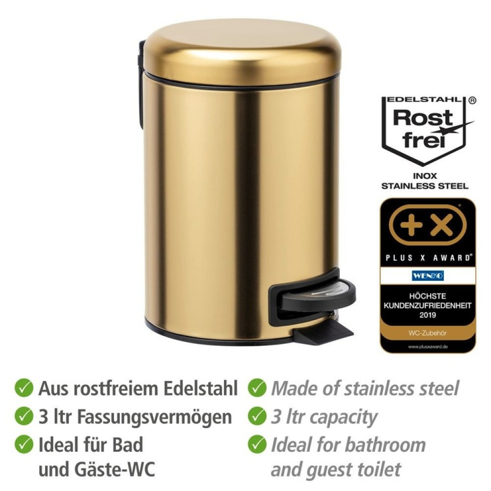 Trash Can / Pedal Bucket, 3 L, LEMAN in the group Storage / Cleaning and waste sorting / Waste sorting at SmartaSaker.se (42369)