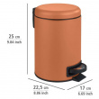Trash Can / Pedal Bucket, 3 L, LEMAN