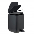 Trash Can / Pedal Bucket, 5 L, DAVOS EASY-CLOSE, Black