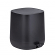 Trash Can / Pedal Bucket, 5 L, DAVOS EASY-CLOSE, Black