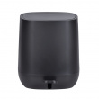 Trash Can / Pedal Bucket, 5 L, DAVOS EASY-CLOSE, Black
