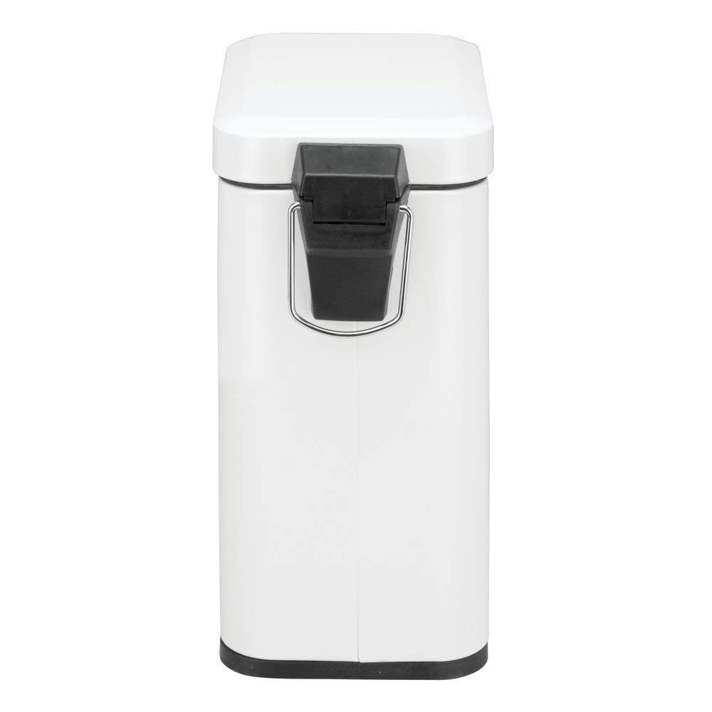 Trash Can / Pedal Bucket, SLIM PEDAL BIN, 16 x 25 cm x H 30 cm, White in the group Storage / Cleaning and waste sorting / Waste sorting at SmartaSaker.se (42372)