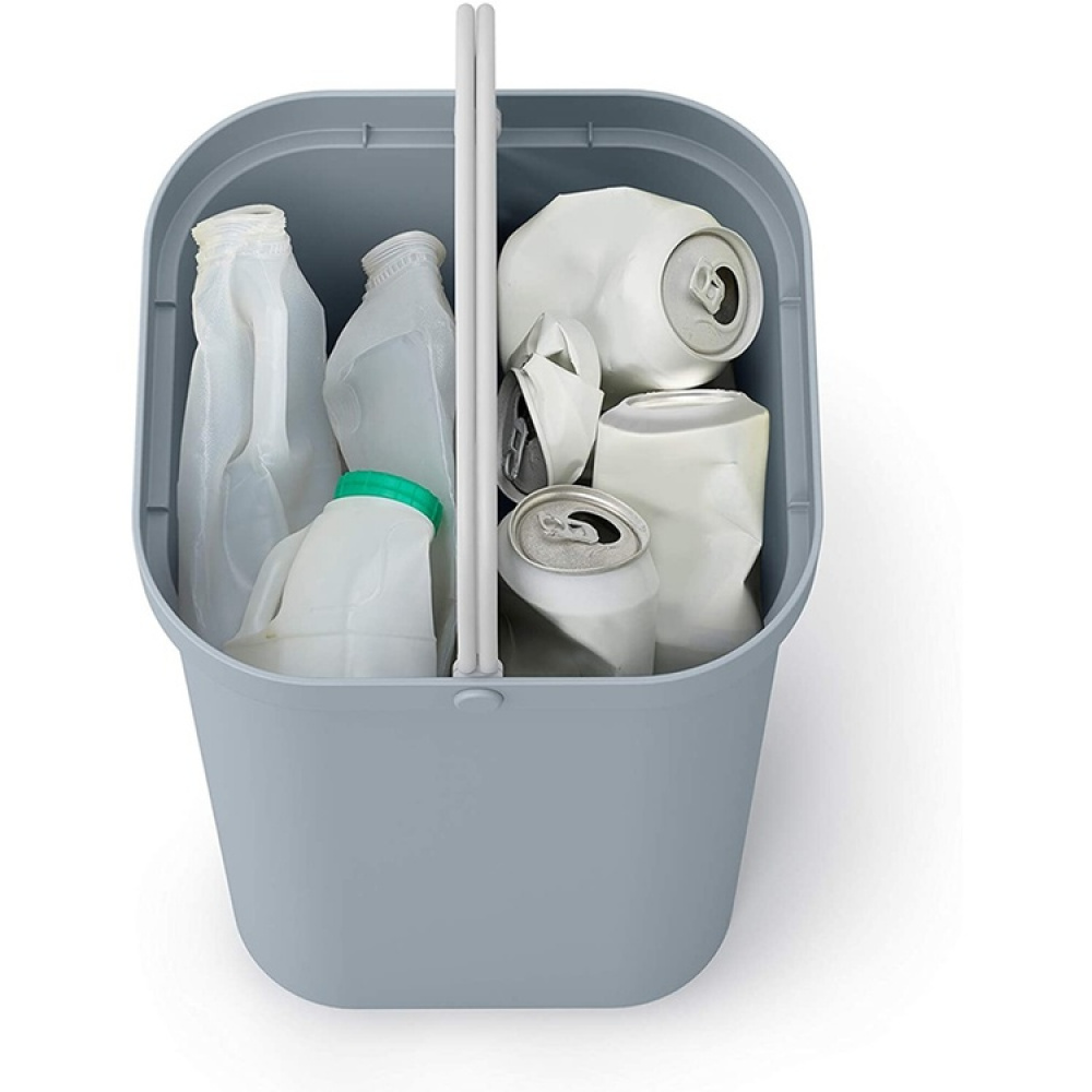Recycling Caddy, Divided in 2, GO-RECYCLING SMALL, 14 L, Joseph Joseph, Grey in the group Storage / Cleaning and waste sorting / Waste sorting at SmartaSaker.se (42373)