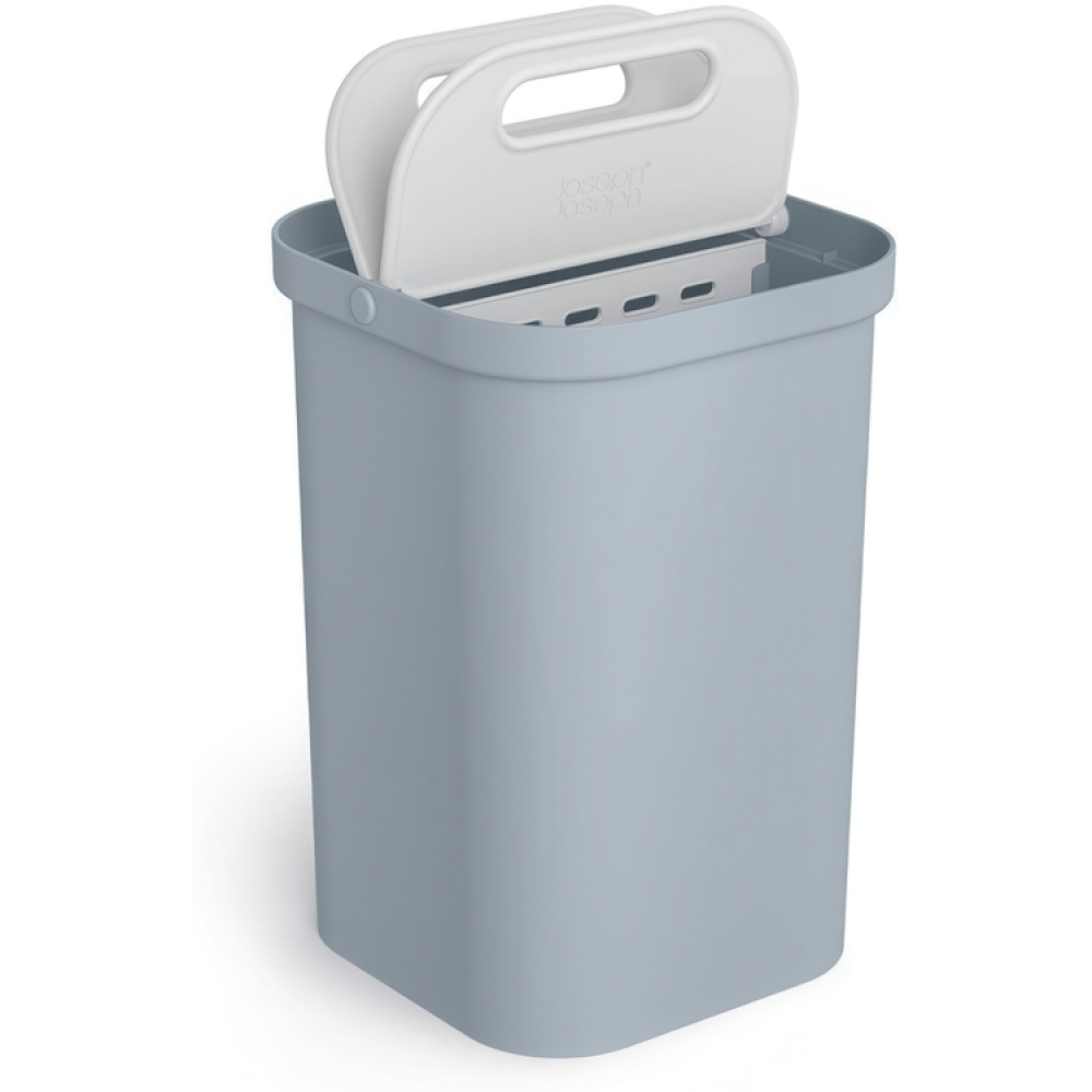 Recycling Caddy, Divided in 2, GO-RECYCLING SMALL, 14 L, Joseph Joseph, Grey in the group Storage / Cleaning and waste sorting / Waste sorting at SmartaSaker.se (42373)