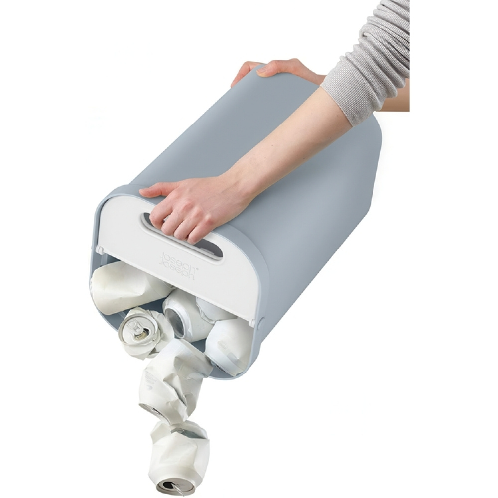 Recycling Caddy, Divided in 2, GO-RECYCLING SMALL, 14 L, Joseph Joseph, Grey in the group Storage / Cleaning and waste sorting / Waste sorting at SmartaSaker.se (42373)