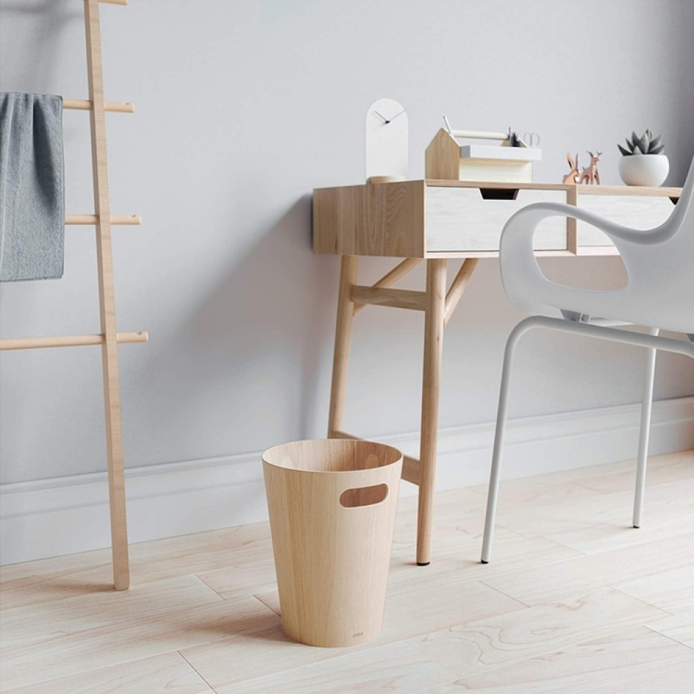 Trash can, 7,5 L WOODROW, Ø 23 x H 28 cm, Umbra in the group Storage / Bathroom storage at SmartaSaker.se (42375)