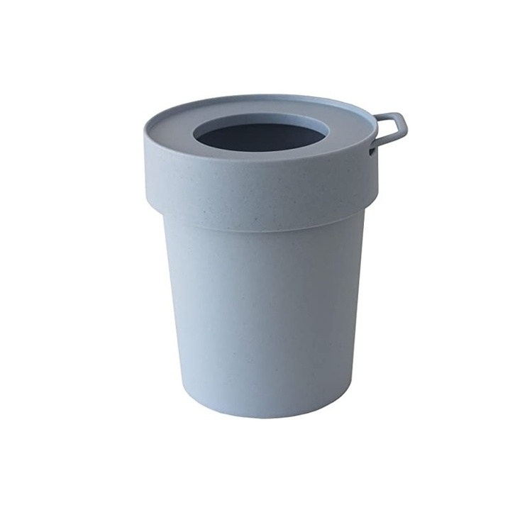 Trash can with lid and hook, TAPTRASH SMALL, 5L, Blue-grey in the group Storage / Bathroom storage / Waste bins at SmartaSaker.se (42380)
