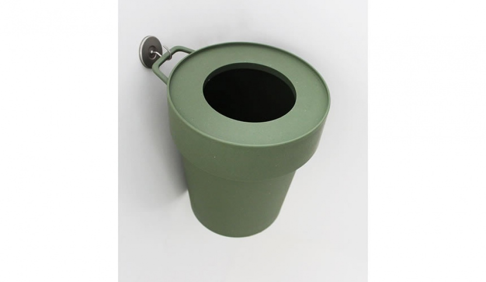 Trash can with lid and hook, TAPTRASH SMALL, 5L, Blue-grey in the group Storage / Bathroom storage / Waste bins at SmartaSaker.se (42380)