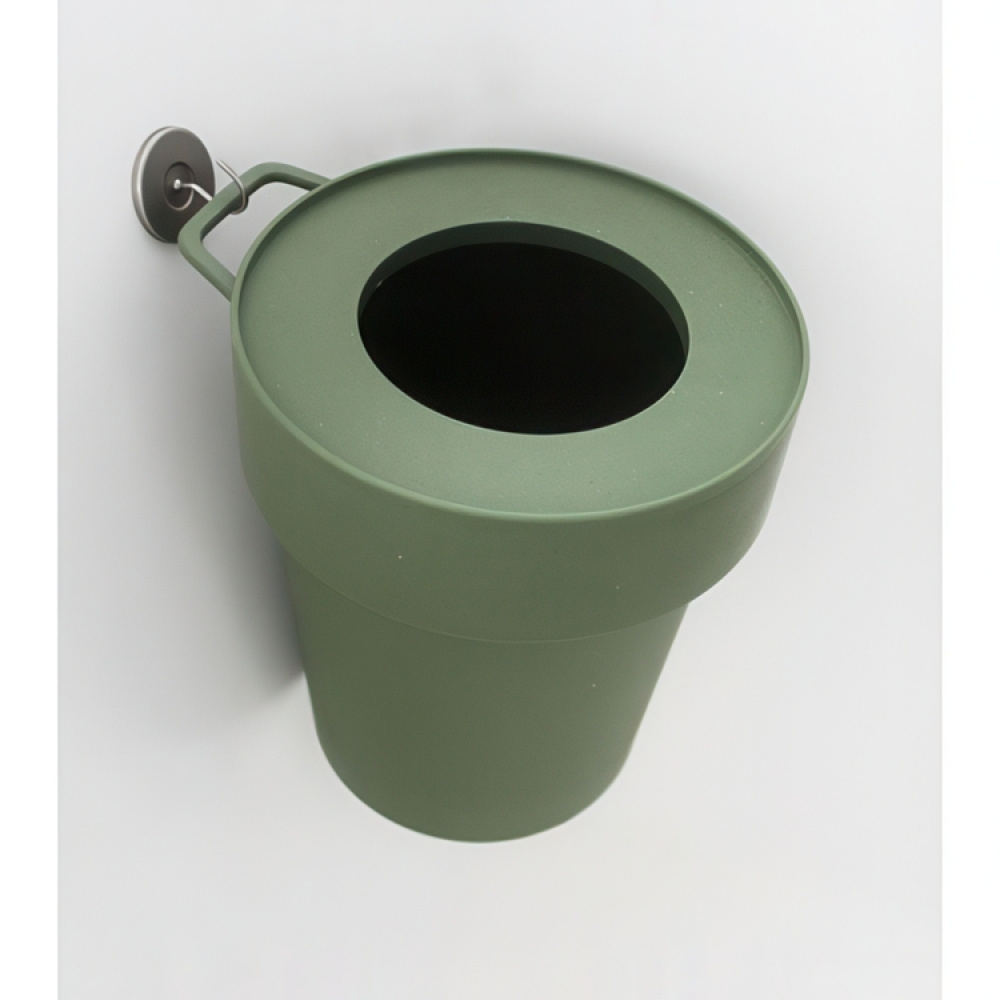 Trash can with lid and hook, TAPTRASH SMALL, 5L, Blue-grey in the group Storage / Bathroom storage / Waste bins at SmartaSaker.se (42380)