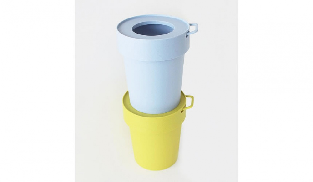 Trash can with lid and hook, TAPTRASH SMALL, 5L, Blue-grey in the group Storage / Bathroom storage / Waste bins at SmartaSaker.se (42380)
