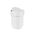 Trash can with lid, TOUCH WASTE CAN, Ø 19 x H 30 cm, Umbra, White Trash can with lid, TOUCH WASTE CAN, Ø 19 x H 30 cm, Umbra, White