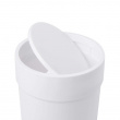 Trash can with lid, TOUCH WASTE CAN, Ø 19 x H 30 cm, Umbra, White Trash can with lid, TOUCH WASTE CAN, Ø 19 x H 30 cm, Umbra, White