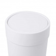 Trash can with lid, TOUCH WASTE CAN, Ø 19 x H 30 cm, Umbra, White Trash can with lid, TOUCH WASTE CAN, Ø 19 x H 30 cm, Umbra, White