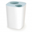 Trash Can, Two Compartments, SPLIT WASTE, 8 Litres, Joseph Joseph, White / Blue Trash Can, Two Compartments, SPLIT WASTE, 8 Litres, Joseph Joseph, White / Blue