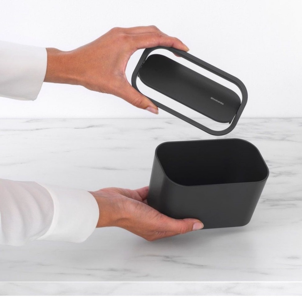 Trash, Swing lid, MINDSET MINI WASTE CADDY, 8,5 x 15 x H 9,8 cm, Brabantia in the group Storage / Cleaning and waste sorting / Waste sorting at SmartaSaker.se (42389)