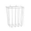Wastebasket, wall-mounted, Small, BACKSTIGS, 28 x 20 x H 30 cm, White Wastebasket, wall-mounted, Small, BACKSTIGS, 28 x 20 x H 30 cm, White