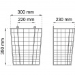 Wastebasket, wall-mounted, HABO, 30 x 23 x H 35 cm, White Wastebasket, wall-mounted, HABO, 30 x 23 x H 35 cm, White