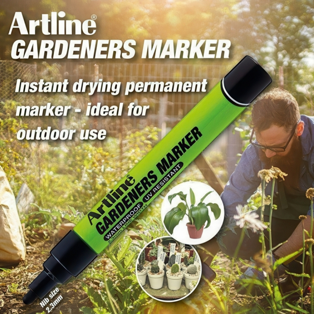 Garden pen, ARTLINE GARDENERS MARKER 2.3 mm, White in the group Storage / Office supplies at SmartaSaker.se (42399)