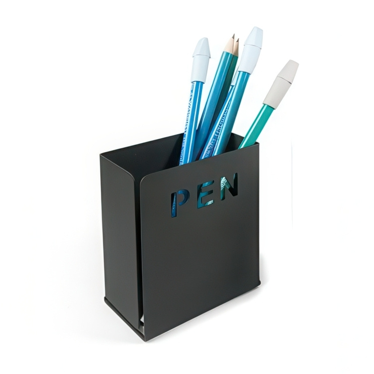 Pen holder in metal, PEN, 8 x 5 x H 10 cm in the group Storage / Office supplies at SmartaSaker.se (42410)