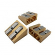 Pencil Sharpener, Double, M+R WEDGE, Brass Pencil Sharpener, Double, M+R WEDGE, Brass