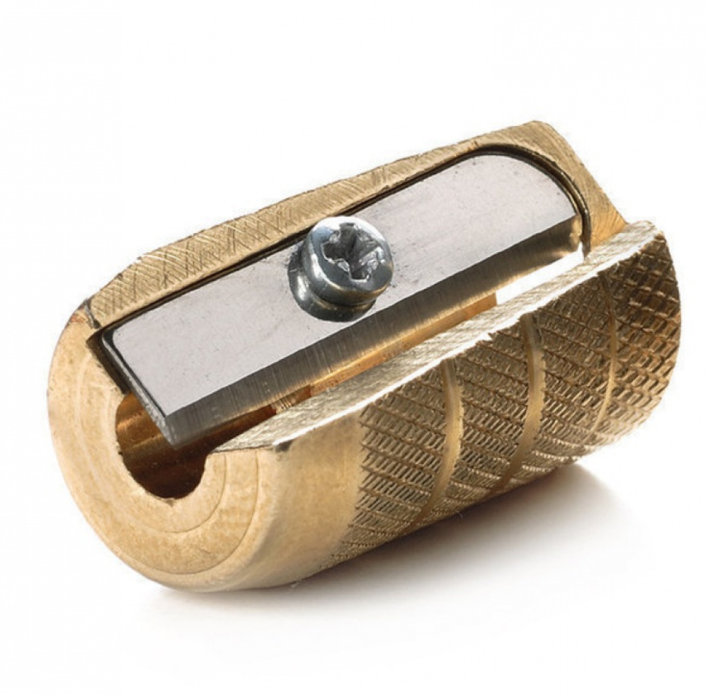 Pencil Sharpener in metal, small M+R SINGLE, Brass in the group Storage / Office supplies at SmartaSaker.se (42415)