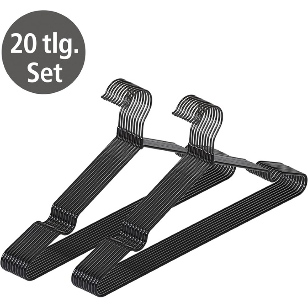 Space saving hangers, anti slip, Set of 20, BIG PACK SASCHA in the group Storage / Wardrobe storage / Hangers and hooks at SmartaSaker.se (42421)
