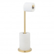 Space-saving toilet paper holder, TWO IN ONE, H 55 cm, Gold Space-saving toilet paper holder, TWO IN ONE, H 55 cm, Gold