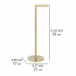 Space-saving toilet paper holder, TWO IN ONE, H 55 cm, Gold Space-saving toilet paper holder, TWO IN ONE, H 55 cm, Gold